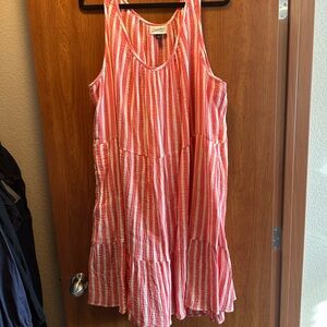 Universal Thread Pink and White Striped Dress